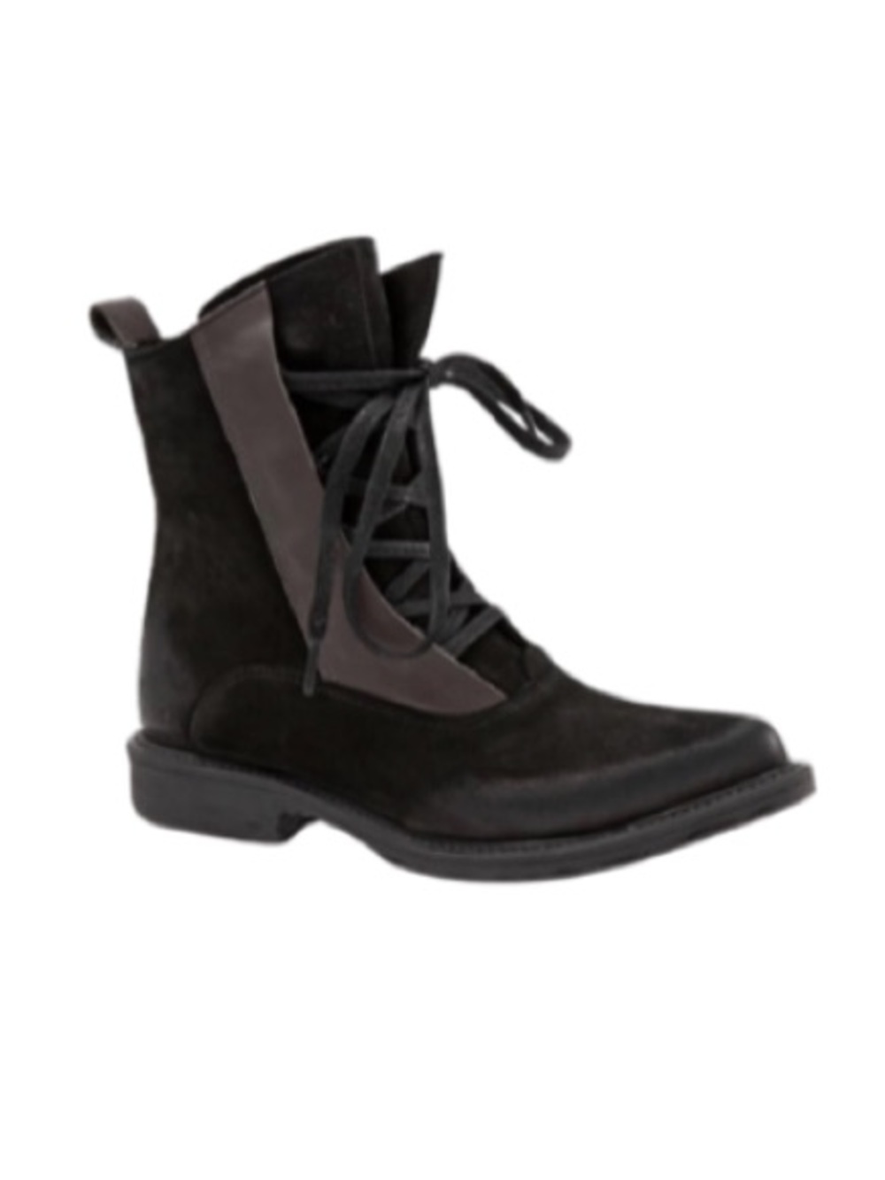 Bueno Ratan Black Nubuck Combat Boots | 41